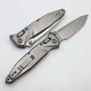 Marfione Select Microtech Socom Ram-Lok Titanium Slab Side Handles w/ Purple Accents & Tanto Stonewash M390MK 161RLS-10MS4
