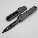 Microtech Ultratech ZBP D/E Tactical Full Serrated w/ Natural Clear Handle 1122-3NC