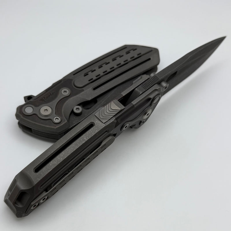 Reate Terminator-T600 Darkwash Titanium Integral Handle w/ Copper Acce