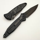 Microtech Socom Elite M/A DLC Spike Grind w/ Glow Fat Carbon Inlays Signature Series NCB Exclusive 160-1DLCTCFGLISS