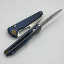 Vosteed Gavko Knives Leopard w/ Blue Titanium Handle & M390 A2502