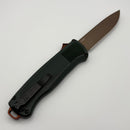 Benchmade Shootout Taiga Green Grivory & FDE PVD  Battlewash Drop Point Z-Wear 5371FE-2601 (Consignment)