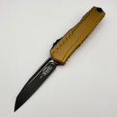 Microtech Cypher II Black S/E & Tan Handle 1241-1TA (Consignment)