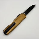 Microtech Cypher II Black S/E & Tan Handle 1241-1TA (Consignment)