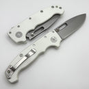 Demko Knives MG AD20 Exclusive Drop Point MagnaCut & White G-10 Handles