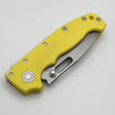 Demko Knives MG AD20 Exclusive Drop Point MagnaCut & Yellow G-10 Handles
