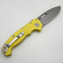 Demko Knives MG AD20 Exclusive Drop Point MagnaCut & Yellow G-10 Handles