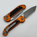 Microtech Knives LUDT Gen III Apocalyptic Tanto Full Serrated w/ Orange Handle 1136-12APOR