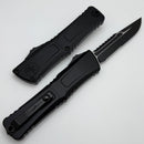 Microtech Knives Combat Troodon Gen III Tactical Partial Serrated Interceptor w/ Black Handle Signature Series 1217-2TS