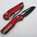 Microtech Knives MSI RAM LOK Red Fluted Aluminum & Black M390MK 210-1FLRD