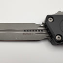 Factory Blem Microtech Scarab 2 Gen 3 Executive w/ Black Handle & D/E-S Apocalyptic M390MK 1181-10AP