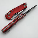 Microtech Knives MSI RAM LOK Red Fluted Aluminum & Black M390MK 210-1FLRD