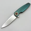 Holt Bladeworks Morpheus w/ Burnished Feather Titanium Handles & M390 Near Mirror 1823