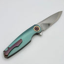 Holt Bladeworks Morpheus w/ Burnished Feather Titanium Handles & M390 Near Mirror 1823