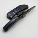 Yan Knives Chevron - DLC Titanium Handles w/ ZircuTi Accents & DLC MagnaCut