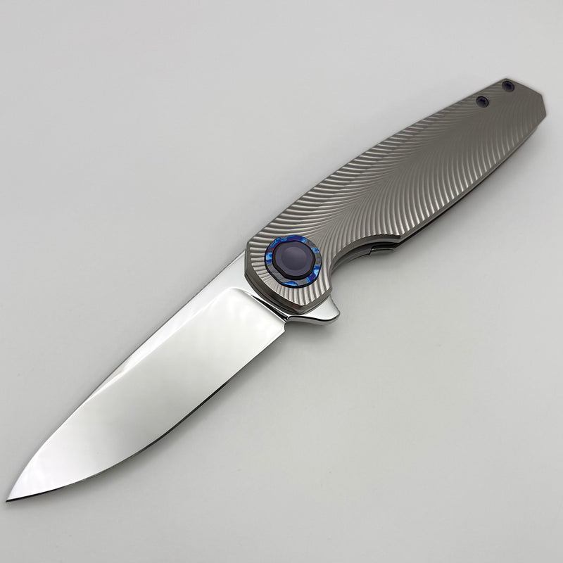 Holt Bladeworks Morpheus w/ Burnished Feather Titanium Handles & M390
