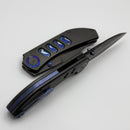 Yan Knives Chevron - DLC Titanium Handles w/ Zircuti Accents & DLC MagnaCut