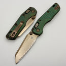 Microtech Marfione Select MSI RAM LOK Mini Frag Antique Green w/ Bronze Accent & Full Serrated Bronze M390MK 210M-15FRMS2