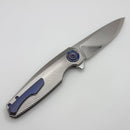 Holt Bladeworks Morpheus w/ Burnished Feather Titanium Handles & M390 Near Mirror 1821
