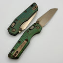 Microtech Marfione Select MSI RAM LOK Mini Frag Antique Green w/ Bronze Accent & Full Serrated Bronze M390MK 210M-15FRMS2