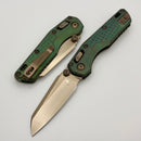 Microtech Marfione Select MSI RAM LOK Mini Frag Antique Green w/ Bronze Accent & Plain Edge Bronze M390MK 210M-13FRMS2