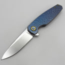 Holt Bladeworks Morpheus w/ Burnished Blizzard Titanium Handles & M390 Near Mirror 1817