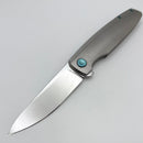 Holt Bladeworks Outlaw w/ Burnished Quill Titanium Handles & Near Mirror M390