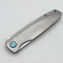 Holt Bladeworks Outlaw w/ Burnished Quill Titanium Handles & Near Mirror M390