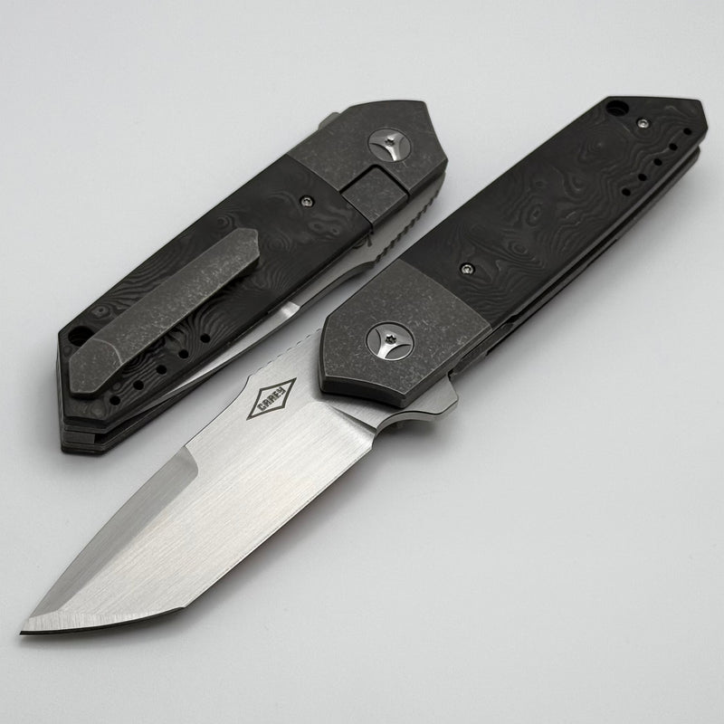 Mechforce Peter Carey Collab Roadster w/ Black Dunes Fat Carbon Inlaid Titanium Handles & M390