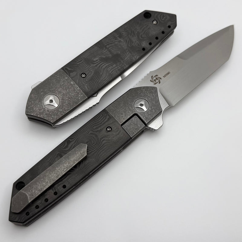 Mechforce Peter Carey Collab Roadster w/ Black Dunes Fat Carbon Inlaid Titanium Handles & M390