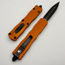 Microtech Dirac Delta Orange Tangerine Double Edge Black Tactical Standard 227-1OT