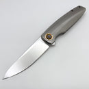 Holt Bladeworks Outlaw w/ Burnished Ridgeback Titanium Handles & Near Mirror M390