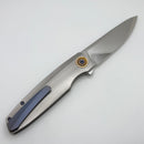 Holt Bladeworks Outlaw w/ Burnished Ridgeback Titanium Handles & Near Mirror M390