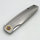 Holt Bladeworks Outlaw w/ Burnished Ridgeback Titanium Handles & Near Mirror M390