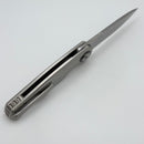 Holt Bladeworks Morpheus w/ Satin Quill Titanium Mammoth Molar Inlaid Handles & Heimskringla Damasteel