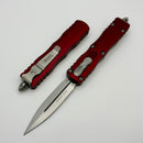 Microtech Dirac D/E Stonewash Standard & Merlot Handle 225-10MR