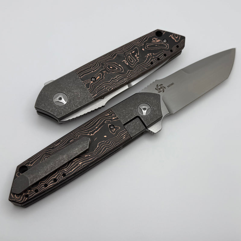Mechforce Peter Carey Collab Roadster w/ Copper Carbon Fiber Inlaid Titanium Handles & M390