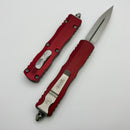 Microtech Dirac D/E Stonewash Standard & Merlot Handle 225-10MR