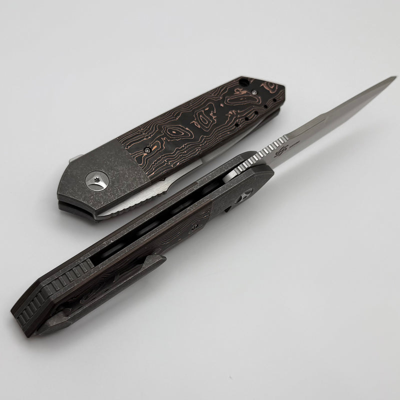 Mechforce Peter Carey Collab Roadster w/ Copper Carbon Fiber Inlaid Titanium Handles & M390