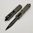 Microtech Dirac D/E Full Serrated & Natural Clear 225-3NC