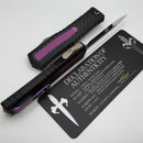 Marfione Custom Atreus w/ Mirror Polish D/E M390MK & Black Aluminum Handle w/ Carbon Fiber & Purple Haze Titanium Accents