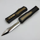 Marfione Custom Atreus w/ Mirror Polish D/E M390MK & Black Aluminum Handle w/ Carbon Fiber & Bronze Titanium Accents