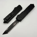 Microtech Scarab 2 Gen 3 Executive Tactical w/ Black Handles & Full Serrated Tanto Black M390MK 1177-3T