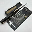 Marfione Custom Atreus w/ Mirror Polish D/E M390MK & Black Aluminum Handle w/ Carbon Fiber & Bronze Titanium Accents