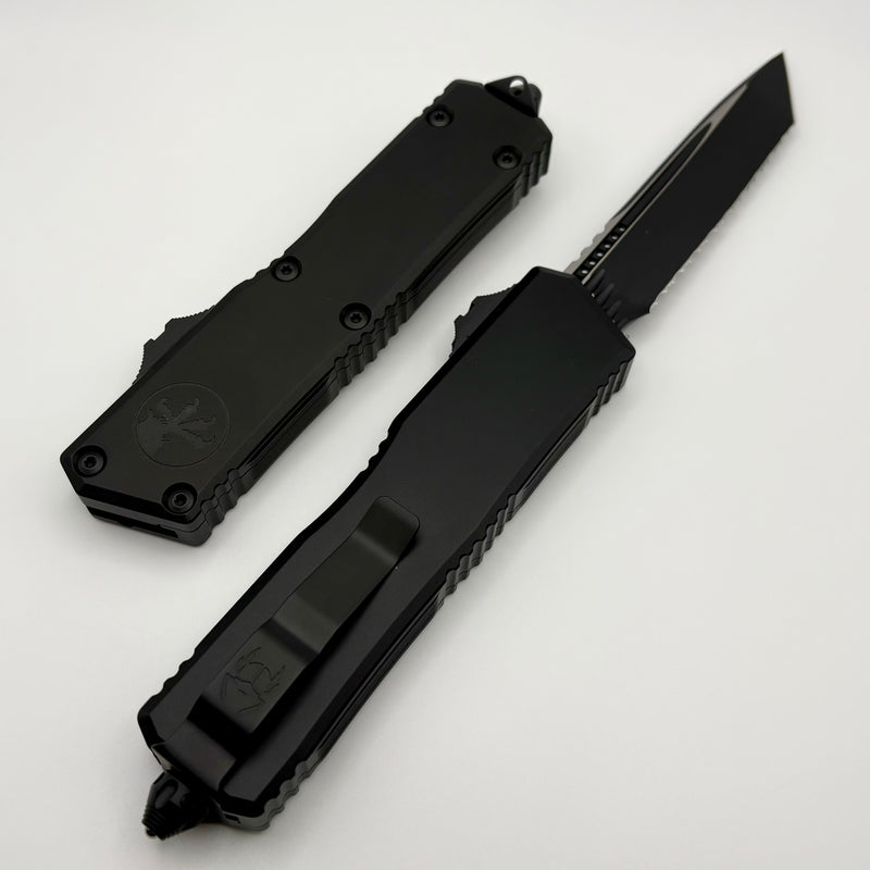 Microtech Scarab 2 Gen 3 Executive Tactical w/ Black Handles & Full Se