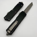 Microtech Scarab 2 Gen 3 Executive w/ Black Handle & Tanto Full Serrated Stonewash M390MK 1177-12