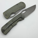 McNees Little Dixon w/ Green/Blue Frag Titanium Handles & 3.25" Stonewash MagnaCut