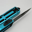 Microtech Scarab 2 Gen 3 Tactical S/E Partial Serrated w/ Turquoise Handle 1278-2TQ