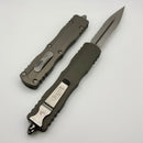 Microtech Dirac Delta Double Edge Stonewash Partial Serrated & Natural Clear 227-11NC