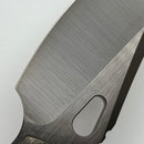 Factory Blem Custom Knife Factory & Rotten Design EVO 1.1 Polished DLC Ti Handles w/ M398